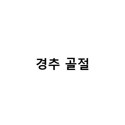 경추골절 후유장해 보상과 알아둘 보험 합의 절차
