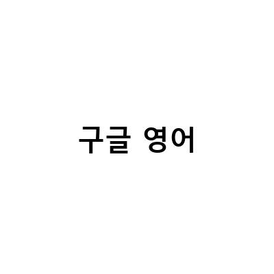구글 영어 번역기, 막막한 어른영어 공부를 위한 최고의 책 하루10분 구글 영어