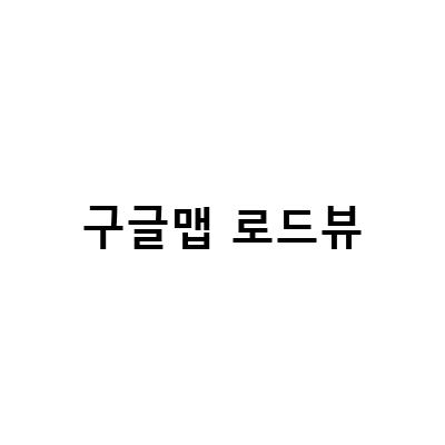 구글맵 로드뷰로 새로운 길찾기 경험을 즐겨보세요!