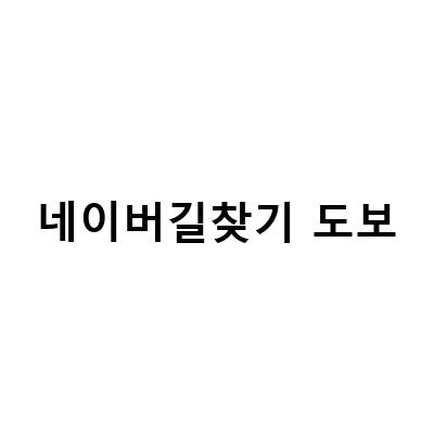 네이버 지도 길찾기 앱, 3D지도와 도보네비게이션으로 더 편리하게!