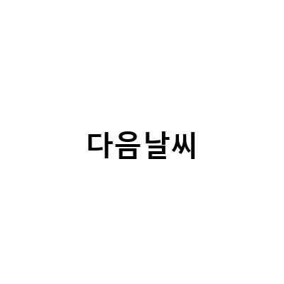 카카오프렌즈 날씨어플, 대구 날씨 정보와 함께 즐기는 다양한 위젯 소개