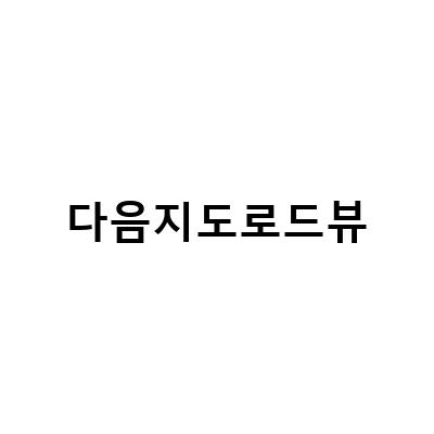 다음지도 로드뷰, 상가투자의 필수템!