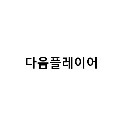 다음팟플레이어 다운로드 및 설치 방법과 선택한 이유