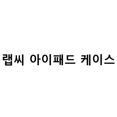 아이패드프로11인치 케이스 추천! 랩씨 마카롱케이스로 깔끔하게 보관하세요