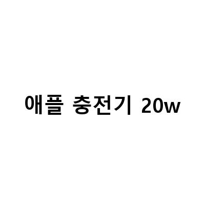 애플 아이폰 정품 충전기 20W 고속충전 어댑터 구매 가이드