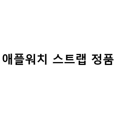 다이소 애플워치 밴드 스트랩 정품과 비교, 애플워치 스트랩 브레이드 솔로루프