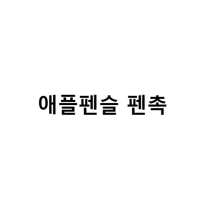 애플펜슬펜촉 아이펠리 일체형 실리콘 팁, 초슬림 두께에 화질도 굿 애플펜슬 연필질감 펜촉까지! 알아보자