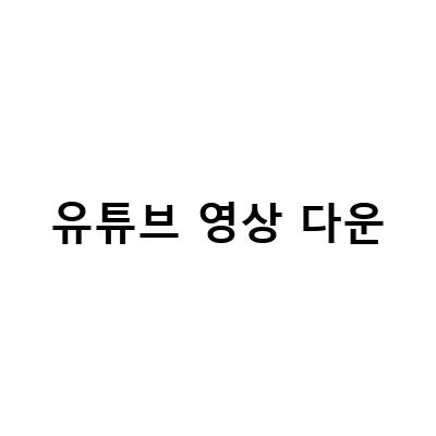 유튜브 음원 추출 및 영상 다운로드를 한 번에! YT Saver로 광고 제거와 함께 간편하게!