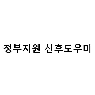 2022년 정부지원 산후도우미 신청방법 및 필요서류, 가격 정리