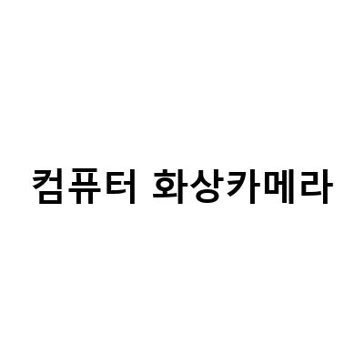 TSG WC200U와 APC940, 최고의 가성비 웹캠 비교 리뷰