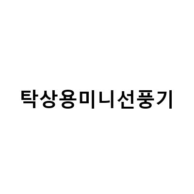 “미니선풍기, 스틸루 탁상용으로도 휴대용으로도 최적화된 제품”