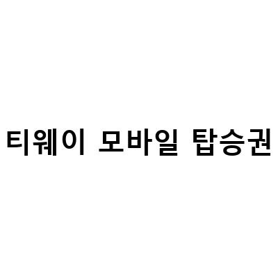 제주행 티웨이, 모바일 체크인으로 편리하게 좌석 선점하자!