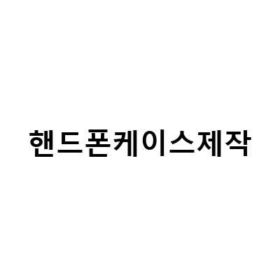 블랭커팩토리, 아이폰13 ProMax 전용 더블타입 핸드폰케이스 제작 서비스
