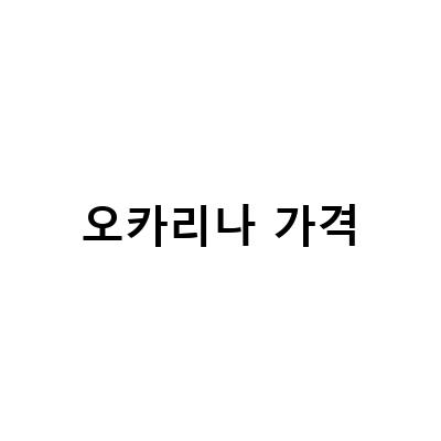 노블 오카리나 구매 전 꼭 알아봐야 할 사항들!