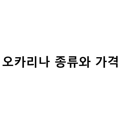 노블 오카리나 가격 종류 사이즈 주의점 알아보기 – 도자기 오카리나까지!