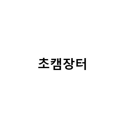 초캠장터-초보자도 쉽게 즐길 수 있는 캠핑장 리스트와 팁