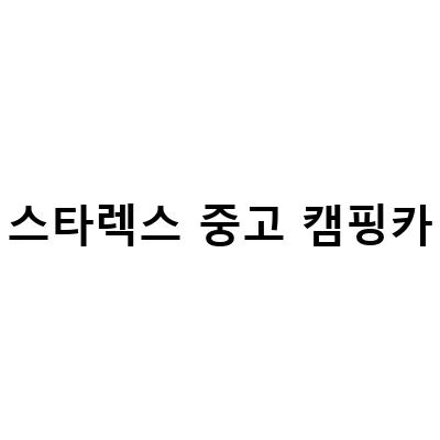 스타렉스 중고 캠핑카-스타렉스 캠핑카 중고가격, 깔끔한 상태로 만나보세요!