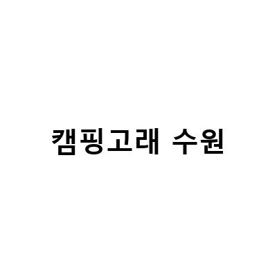 캠핑고래 수원-수원 캠핑용품 매장 추천! 캠핑고래 수원화성점 방문기
