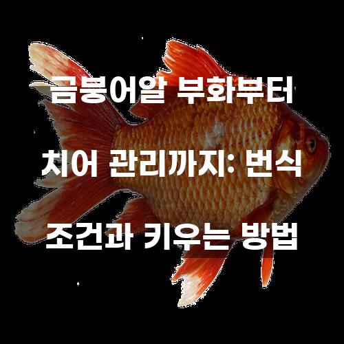 금붕어알 부화부터 치어 관리까지: 번식 조건과 키우는 방법