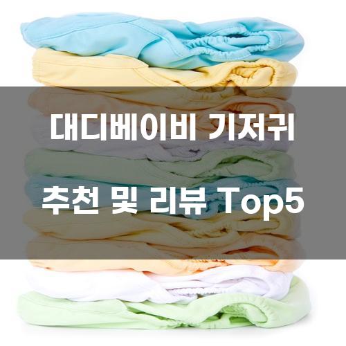 대디베이비 기저귀 추천 및 리뷰 Top5