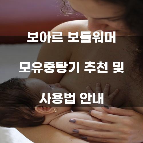 보아르 보틀워머 모유중탕기 추천 및 사용법 안내