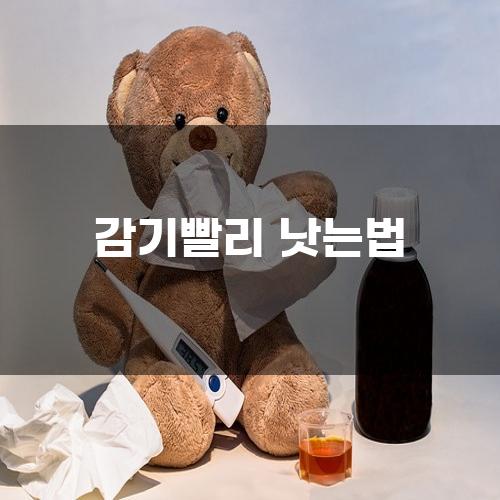 코감기와 목감기 빨리 낫는법