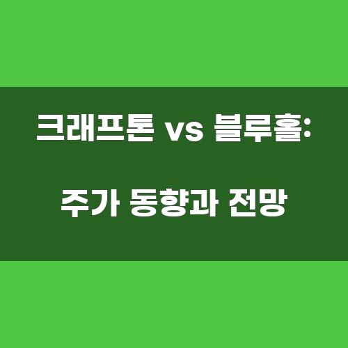 크래프톤 vs 블루홀: 주가 동향과 전망