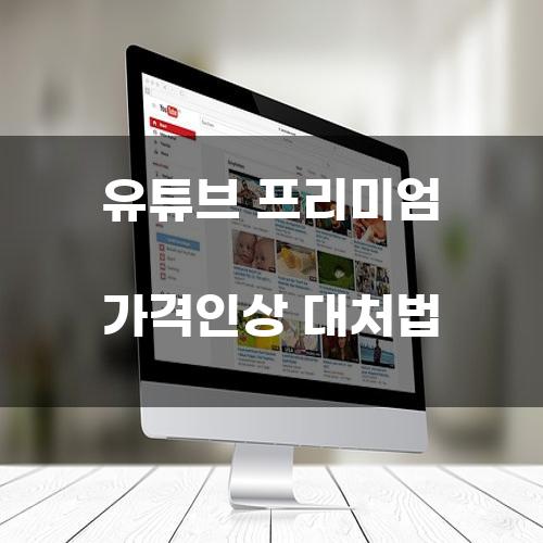 유튜브 프리미엄 가격인상 대처법