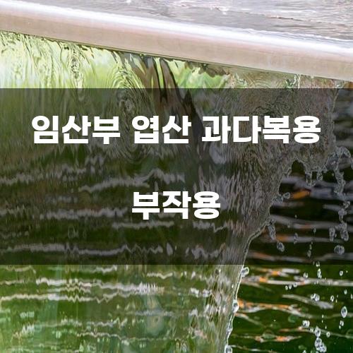 임산부 엽산 과다복용 부작용