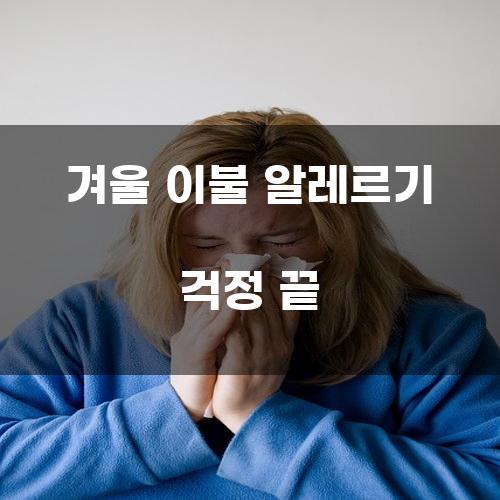 겨울 이불 알레르기 걱정 끝