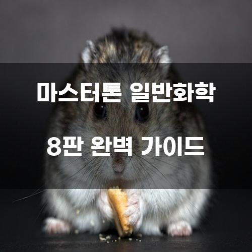 마스터톤 일반화학 8판 완벽 가이드