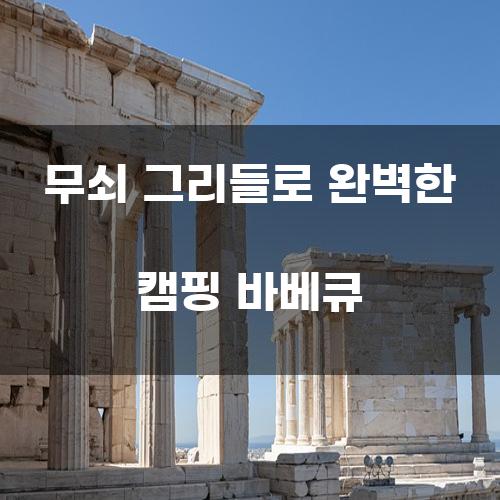 무쇠 그리들로 완벽한 캠핑 바베큐
