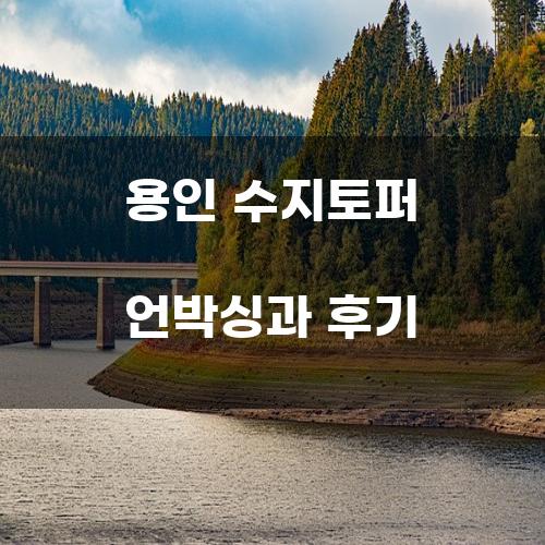 용인 수지토퍼 언박싱과 후기