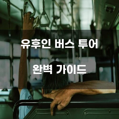 유후인 버스 투어 완벽 가이드