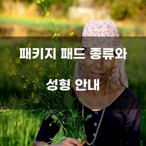 패키지 패드 종류와 성형 안내