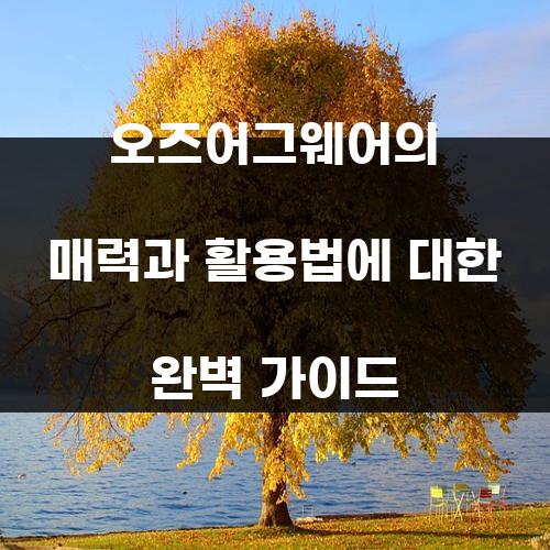 오즈어그웨어의 매력과 활용법에 대한 완벽 가이드