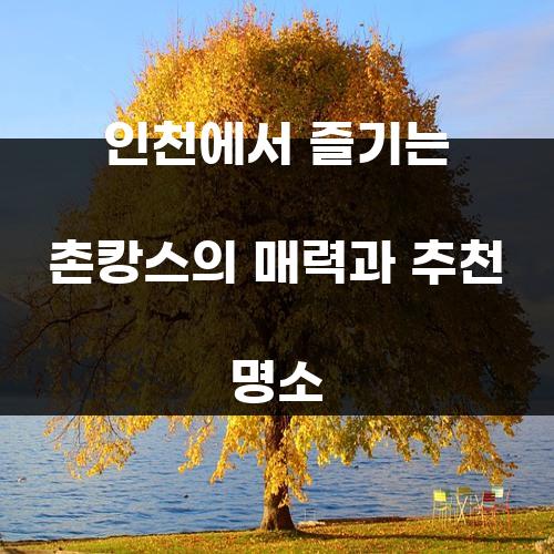 인천에서 즐기는 촌캉스의 매력과 추천 명소