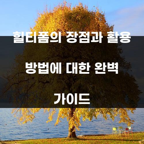 힐티폼의 장점과 활용 방법에 대한 완벽 가이드
