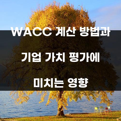 WACC 계산 방법과 기업 가치 평가에 미치는 영향