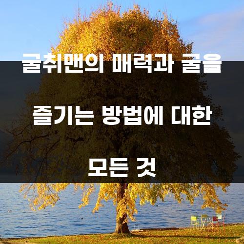 굴취맨의 매력과 굴을 즐기는 방법에 대한 모든 것