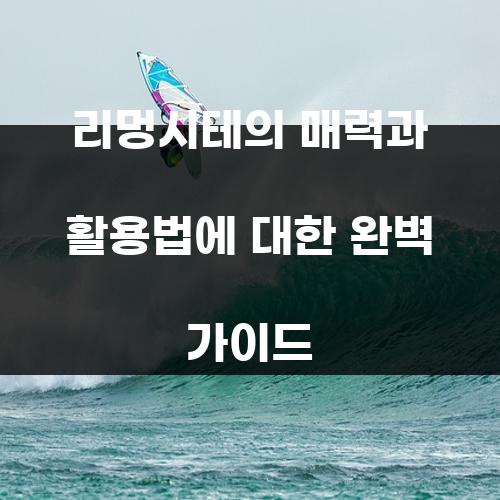 리멍시테의 매력과 활용법에 대한 완벽 가이드