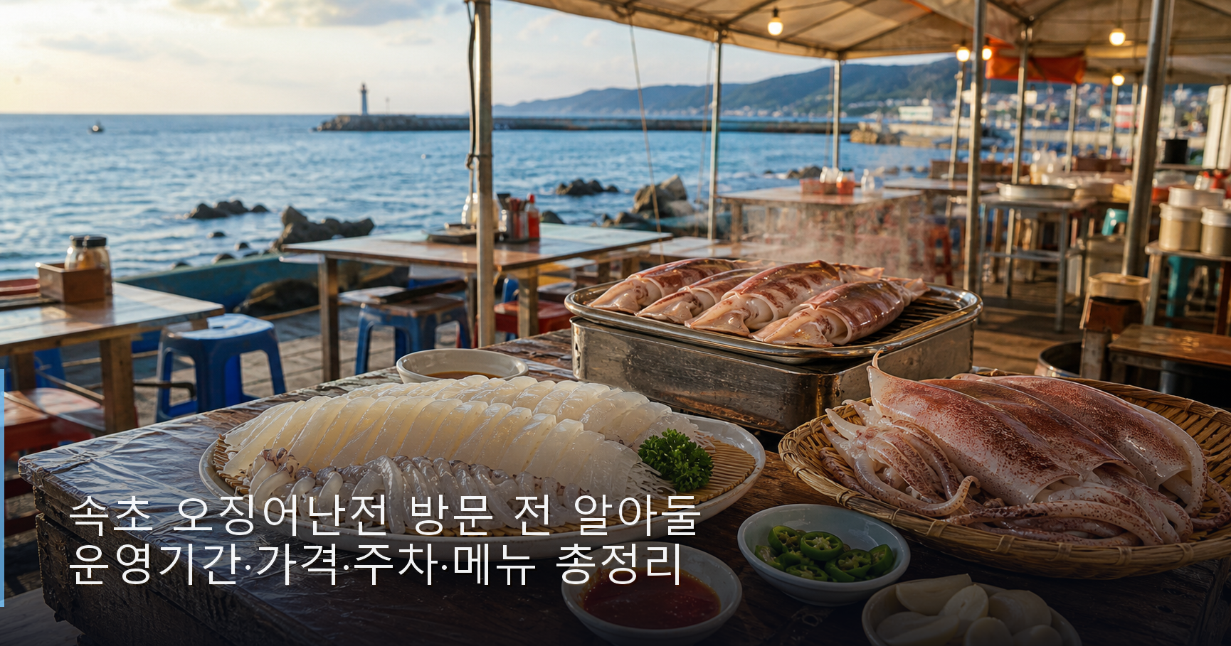 속초 오징어난전 방문 전 알아둘 운영기간·가격·주차·메뉴 총정리