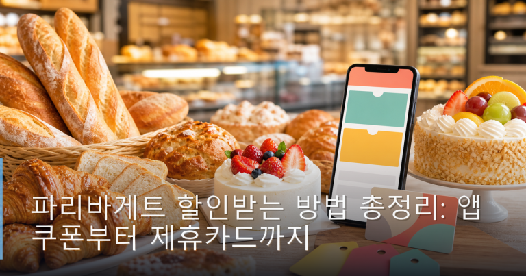 파리바게트 할인받는 방법 총정리: 앱 쿠폰부터 제휴카드까지
